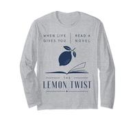 Leggi Un romanzo The Lemon Twist Book Lover Reader Maglia a Manica