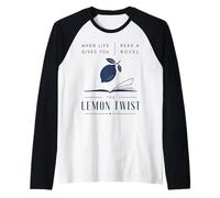 Leggi Un romanzo The Lemon Twist Book Lover Reader Maglia con Maniche Raglan