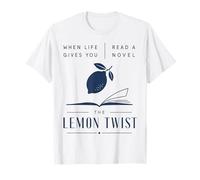 Leggi Un romanzo The Lemon Twist Book Lover Reader Maglietta