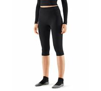 FALKE Maximum Warm 3/4 W Ti filo funzionale asciugatura rapida 1 pezzo, Calzamaglia Donna, Nero Black 3000, M