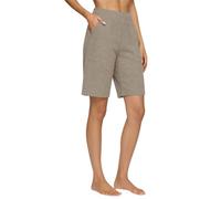Leggings 3/4 da donna, pantaloni estivi da donna, pantaloni da jogging elasticizzati, leggeri, corsaro sportivi, tinta unita, pantaloni per yoga, stretch, comfort con tasca pantaloni per il tempo
