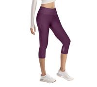 Leggings 3/4 Donna Coprenti Pinocchietto Opaco Yoga Pants Elasticizzati Pantaloni Sportivi a Vita Alta Traspirante Elastici Leggero Shorty Cotone per o Casual 2025