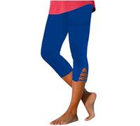 Leggings 3/4 Donna Fuseaux Sportivi da Vita Alta Opaco Booty Scrunch Pantaloni Casual Sudore Pilates Yoga Morbidi e Confortevoli Fitness per Sport, Palestra,