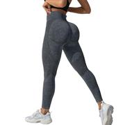 Leggings 3D Anticellulite Solenao Leggins Sportivi Senza Cuciture Leggings Sculpture Compressione 3D Push up Scrunch Controllo della Pancia Donna Pantaloni Yoga a Vita Alta per Palestra Allenamento
