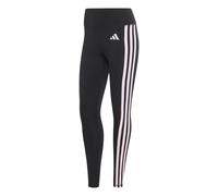 adidas Donna Optime Essentials 3 Stripes 7/8 Leggings Tights, black/clear pink, XS