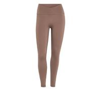 adidas Performance leggings crossover in vita a tre strisce Studios marroni-Marrone XS