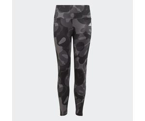 Leggings 7/8 Essentials AEROREADY Seasonal Print High-Waist Junior Black / Carbon / Grey Six / Grey Five 14-15A