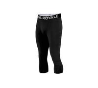 Mons Royale Cascade Merino Base Layer 3/4, pantaloni termici, uomo, nero XL(54) Black