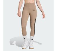 Leggings a 3 Strisce Optime a tutta lunghezza Chalky Brown 2XL