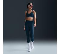 Leggings a 7/8 a vita alta senza cucitura anteriore Nike Universa - Donna - Blu XL (IT 52-54)