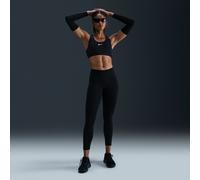 Leggings a 7/8 e vita media Nike Fast - Donna - Nero XXL (IT 56-58)