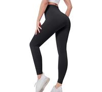 Leggings a compressione da donna per controllo della pancia, pantaloni elastici per palestra, vita alta, sollevamento glutei, allenamento, sport, corsa, collant aderenti, senza cuciture, pantaloni