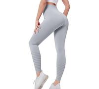 Leggings a compressione da donna per controllo della pancia, pantaloni elastici per palestra, vita alta, sollevamento glutei, allenamento, sport, corsa, collant aderenti, senza cuciture, pantaloni