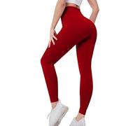 Leggings a compressione da donna per controllo della pancia, pantaloni elastici per palestra, vita alta, sollevamento glutei, allenamento, sport, corsa, collant aderenti, senza cuciture, pantaloni