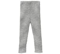 Leggings a maglia per neonati e bambini, 100% lana merino biologica, traspiranti, caldi e morbidi, unisex, taglia 62 - 140, sostenibili ed elastici, realizzati in Germania, grigio., 110 cm -116 cm