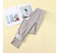 Leggings a righe, confezione da 1 pezzo, strato di base termico a calzamaglia lunga, pantaloni elasticizzati caldi per le donne per tutti i giorni in casa e vacanze (taglia unica color curry)