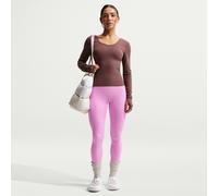 Leggings a tutta lunghezza a vita alta senza cucitura anteriore Nike Zenvy - Donna - Viola L (IT 48-50)