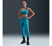 Leggings a tutta lunghezza e vita alta senza cucitura anteriore Nike Universa - Donna - Blu S (IT 40-42)