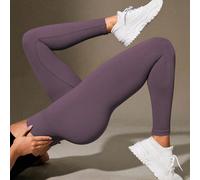 Leggings a vita alta con costine senza cuciture, morbidi come una nuvola, con una seconda pelle, ad asciugatura rapida, traspiranti, con elasticità a 4 vie, adatti per corsa, ciclismo, yoga, picklebal