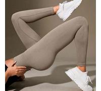 Leggings a vita alta con costine senza cuciture, slim, per donne - morbidezza come una nuvola, seconda pelle, ad asciugatura rapida, traspirante, elasticità a 4 vie, adatti per corsa, ciclismo, yoga, 