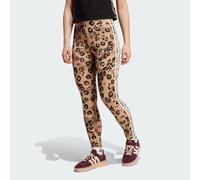 Leggings a vita alta con stampa animalier a 3 strisce Multicolor / Warm Sandstone M