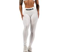 Leggings a vita alta da donna Nebbia Flow Seamless Blanc L