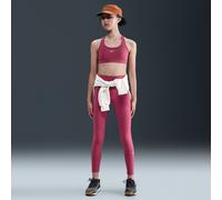 Pantaloni per ragazze Nike Kids One Dri-Fit Tight - sweet beet/white - Rosso (S)