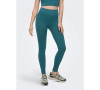 Leggings a vita alta senza cuciture Blu S/M Tinta unita