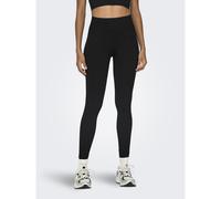 Leggings a vita alta senza cuciture Nero XS/S Tinta unita