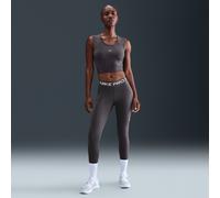 Leggings a vita media con inserti in mesh Nike Pro - Donna - Grigio XS (IT 36-38)