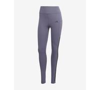 Leggings adidas Optime 3 strisce lilla nero donna - XS