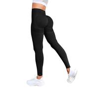 Leggings Anti Cellulite Pantaloni Donna Eleganti Women S High Waist Belly Long Yoga Solid Color Breathable Running Fitness Pants Leggins Termici Donna Leggins Curvy Black M