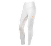 Leggings Bambina equitazione Fiordaliso full grip con dettagli oro rosa Tattini