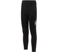 Leggings Bambina/Ragazza Converse 4CF987-023 NERO-logo Leopard