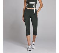 Leggings capri MP donna Tempo a contrasto - Nero slavato - L