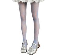 Leggings Collant con Motivo Floreale Elegante estetico per Le Donne Calze a Rete scavate Collant velati Colorati in Pizzo Calze Leggings a Rete con Motivi Floreali