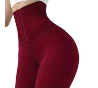 Leggings con alto girovita e chiusura a gancio - Bordo / XL