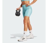 Leggings corti da allenamento Essentials 3-Stripes High-Waisted Mint Ton L