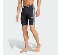 Leggings corti da allenamento TECHFIT Compression 3-Stripes Black 3XL