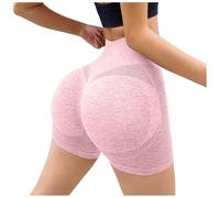 Leggings corti da ciclismo da donna, pantaloncini da yoga, leggings corti da donna, 3D, anticellulite, push up, corsa, fitness, ciclismo, ciclismo, leggings, B-rose., XL