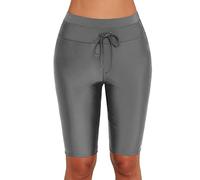 Leggings Corti Neri in Vita Alta per Immersioni Yoga Spiaggia di Protezione UV Ciclismo Quinto Pantaloni per Donne (XL #18)