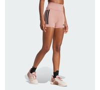 Leggings corti Optime 3-Stripes 1/4 Warm Clay XS 13 CM