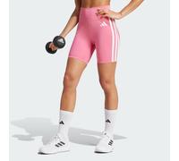 Leggings corti Optime Essentials 3-Stripes Pink Fusion / White 2XS 13 CM
