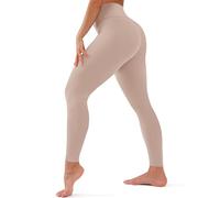 Leggings da donna, a vita alta, lunghezza intera, morbidi, pantaloni da yoga, per allenamento, atletica, tutti i giorni, 07 kaki, Small/Medium