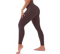 Leggings da donna, a vita alta, lunghezza intera, morbidi, pantaloni da yoga, per allenamento, atletica, tutti i giorni, 05-marrone, Small/Medium