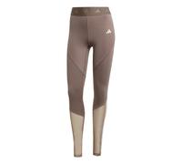 Leggings da donna adidas Hyperglam Full Length Marron M