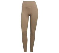 Leggings da donna adidas Yoga Luxe Studio 7/8 Marrone 2XS