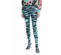 Leggings da donna Desigual con passerella e motivo zebrato M