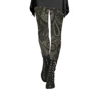 Leggings da donna e invernali, con stampa artistica, morbidi, elasticizzati, pantaloni da yoga per donna con tasche, D, S