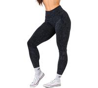 Leggings da donna Nebbia NEBBIA x OLYMPIA Washed High Waisted Leggings GYM WARRIOR 776 black S
